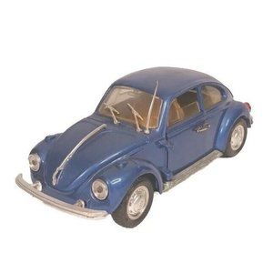 Polistil VW Vokswagon Beetle Kafer Diecast Vintage 1:25 Blue Made In Italy